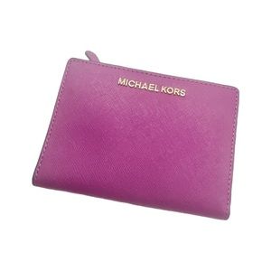 Michael Kors Purple Square Wallet